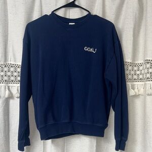 PINK Victoria's Secret Navy 'GOAL!' Crewneck Sweatshirt